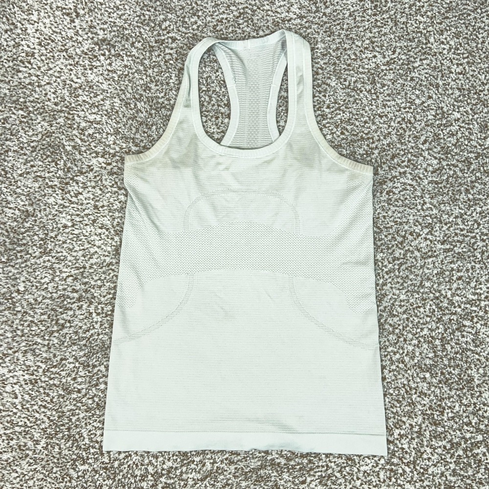 Lululemon Tank Top Womens 6 Gray Swiftly Tech Racerback Yoga Gym Workout Sport